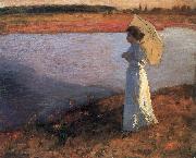 Bela Ivanyi-Grunwald Woman by the Water France oil painting artist